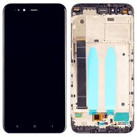 Дисплей для Xiaomi Mi A1/Mi5x с рамкой + touchscreen Black (OEM)