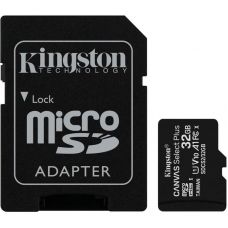 Карта памяти microSDHC 32Gb KIngston Canvas Select Plus A1 (UHS-1) (R-100Mb/s) + Adapter SD