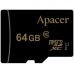 Карта памяти microSDXC 64Gb Apacer (UHS-1) (Class 10) + Adapter SD