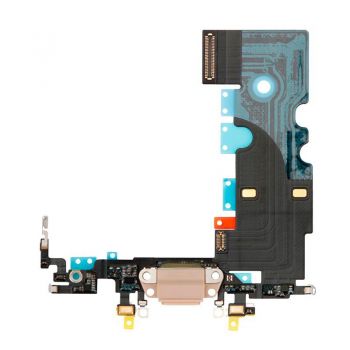 Шлейф з роз'ємом зарядки, навушників та мікрофоном для iPhone 8/SE 2020 Gold