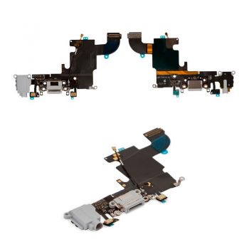 Шлейф с разъемом зарядки, наушников и микрофоном для iPhone 6S Grey