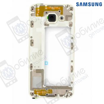 Основа корпуса (рамка) Samsung A3 2016 Gold, GH97-18074A, совм.: A310