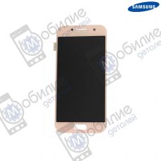Дисплей Samsung A3 2017 SM-A320* арт. GH97-19732D экран оригинал Super AMOLED Pink