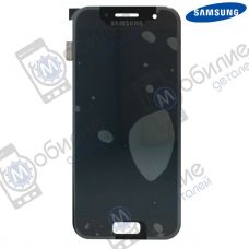Дисплей Samsung A3 2017 SM-A320 арт. GH97-19732A екран оригінал Super AMOLED Black