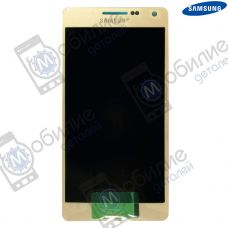 Дисплей Samsung A5 2015 SM-A500 арт. GH97-16679F екран оригінал Super AMOLED Gold