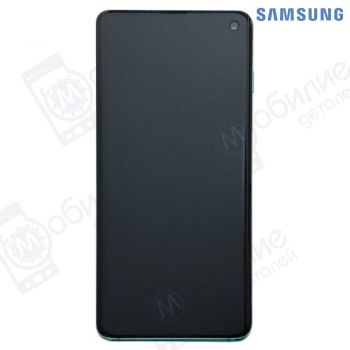 Дисплей Samsung S10 SM-G973 арт. GH82-18850E екран оригінал Super AMOLED Green