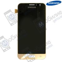 Дисплей Samsung J1 2016 SM-J120 арт. GH97-18224B екран оригінал Super AMOLED Gold