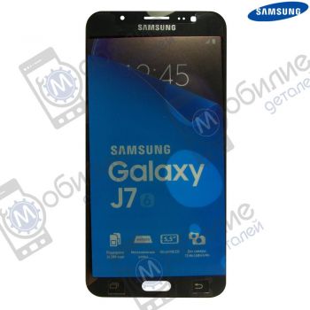 Дисплей Samsung J7 2016 SM-J710 арт. GH97-18855B екран оригінал Super AMOLED Black