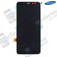 Дисплей Samsung A8 2018 SM-A530 арт. GH97-21406A екран оригінал Super AMOLED Black
