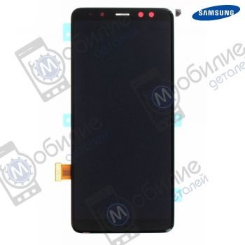 Дисплей Samsung A8 2018 SM-A530 арт. GH97-21406A екран оригінал Super AMOLED Black