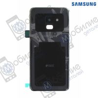Крышка/панель задняя Samsung A8 2018 Black, GH82-15591A, совм.: A530