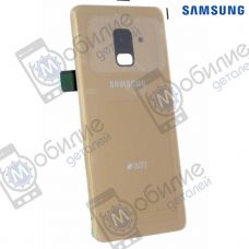 Кришка/панель задня Samsung A8 2018 Gold, GH82-15591C, совм.: A530