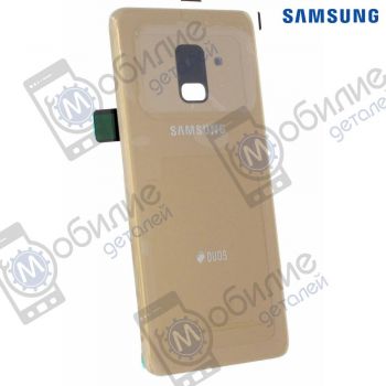 Кришка/панель задня Samsung A8 2018 Gold, GH82-15591C, совм.: A530
