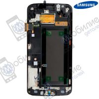 Дисплей Samsung S6 Edge SM-G925* арт. GH97-17162E экран оригинал Super AMOLED Green