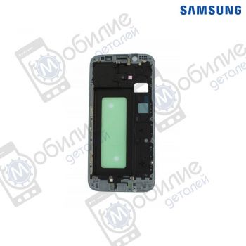 Рамка средняя часть корпуса Samsung J5 2017 Silver, GH98-41314B, совм.: J530