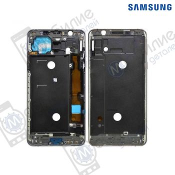 Рамка средняя часть корпуса Samsung J7 2016 Black, GH98-39495B, совм.: J710