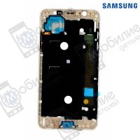 Рамка средняя часть корпуса Samsung J7 2016 Gold, GH98-39495A, совм.: J710