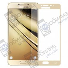 Защитное стекло Samsung A7 (A710) Gold Full Screen Защитное стекло Samsung A7 (A710) Gold Full Screen