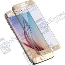 Защитное стекло Samsung S6 Edge (G925) 3D Gold Full Screen